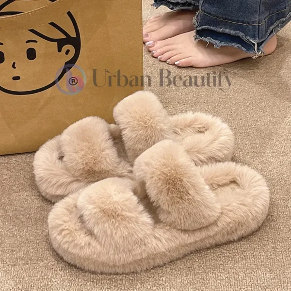 Furry slippers